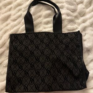 Victoria's Secret Black Monogram Tote